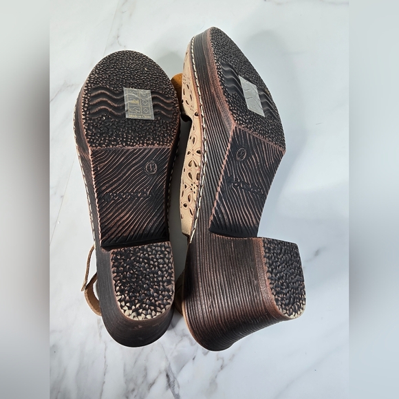 Patrizia by Spring Step, Ollevo Brown, Open Toe Sling Back Heeled Sandal, Sz 42 - Picture 11 of 11